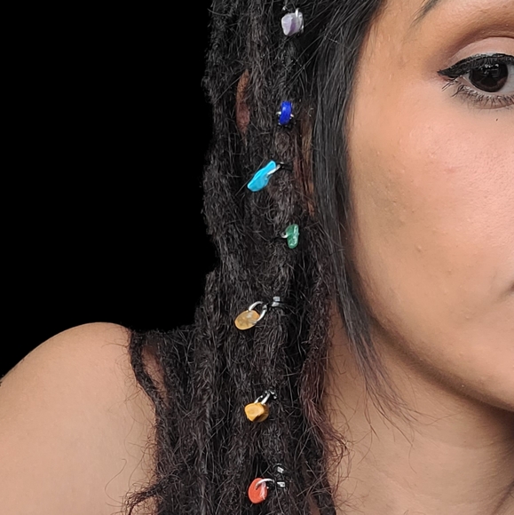 Chakra Crystal Hair Jewelry - Picture 3 of 3